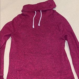 Maroon cowl neck sweater